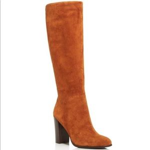 Kenneth Cole Justin High-Heel Suede Boots